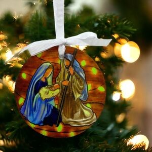 Nativity Ornament, Reason for the Season, Christmas Ornament, Sublimation
